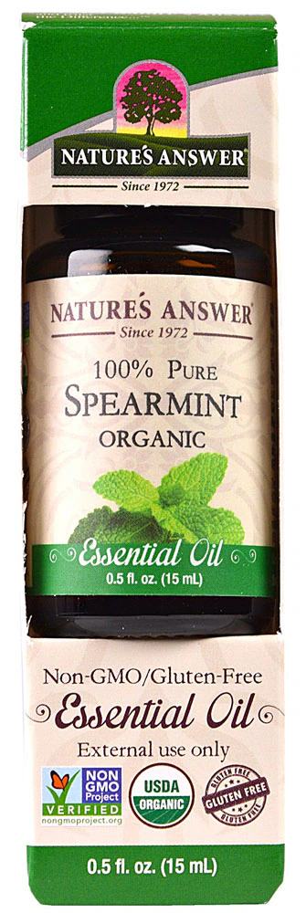 Nature's Answer 100% Pure Organic Essential Oil Spearmint -- 0.5 fl oz