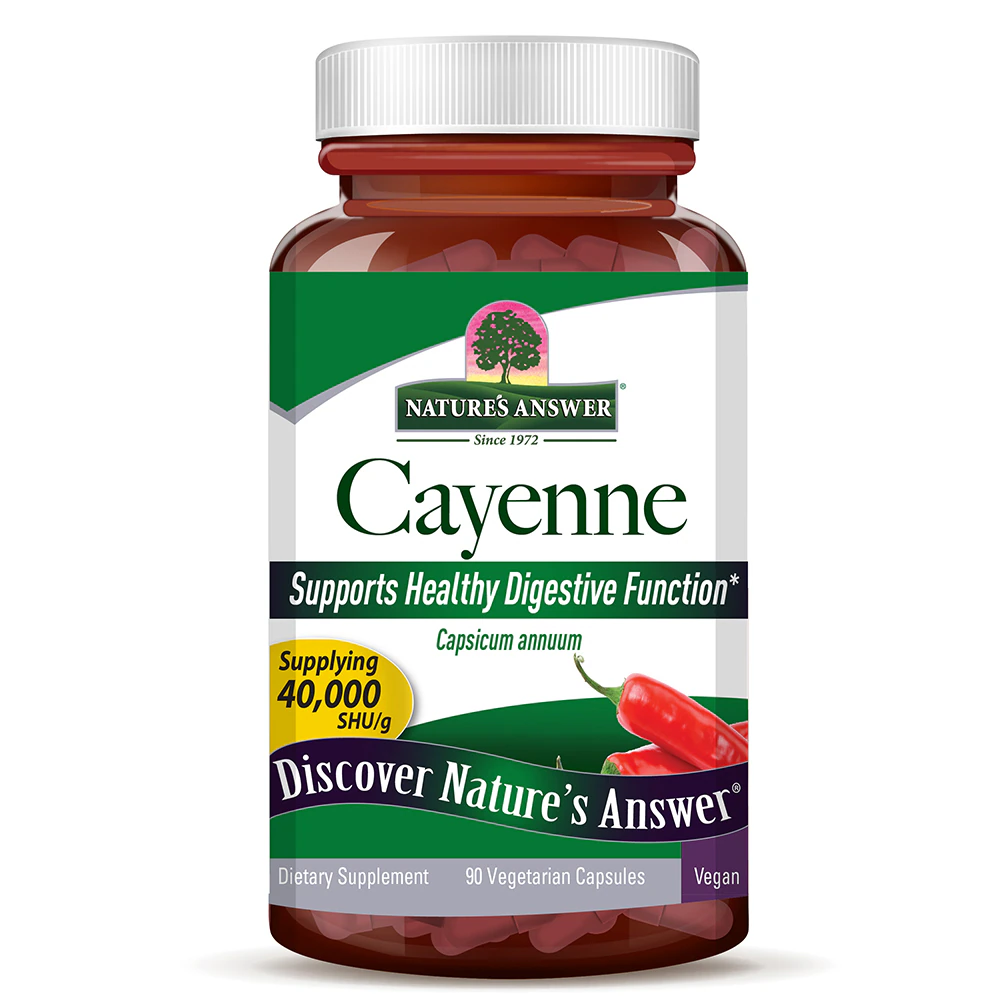 Nature's Answer Cayenne Pepper Fruit -- 90 Vegetarian Capsules