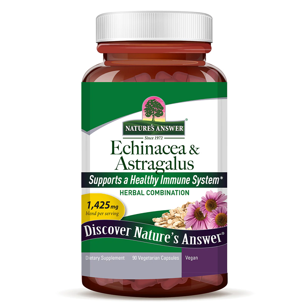 Nature's Answer Echinacea with Astragalus -- 90 Capsules