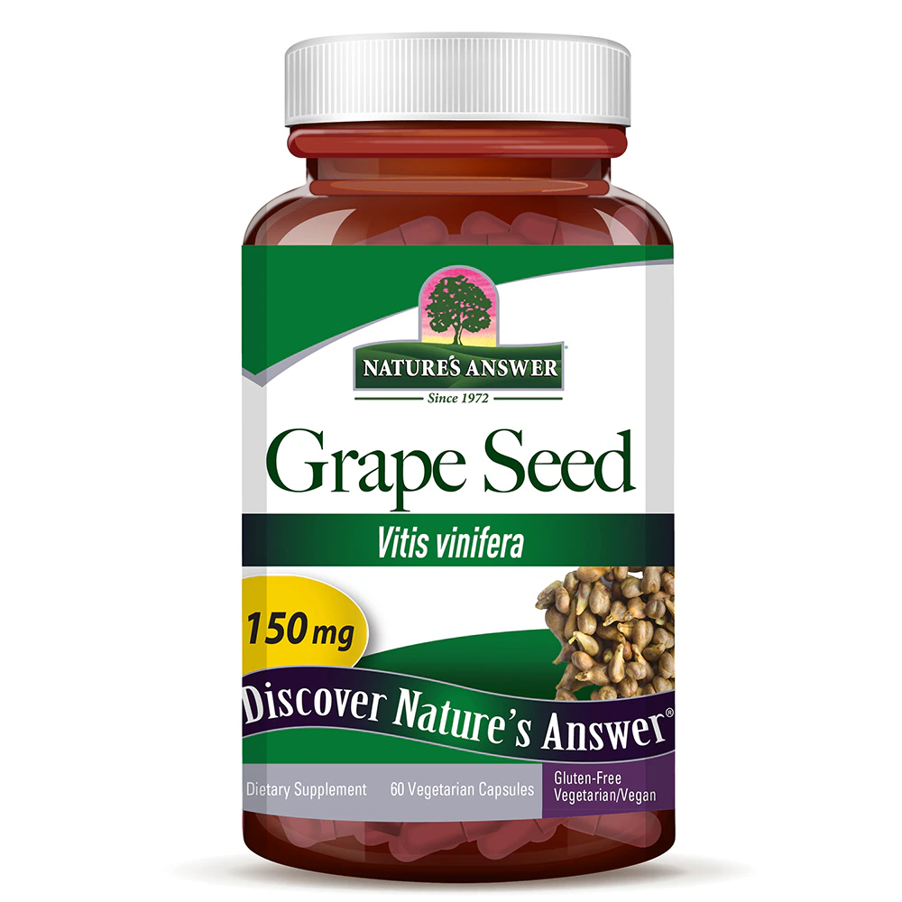 Nature's Answer Grape Seed -- 150 mg - 60 Vegetarian Capsules