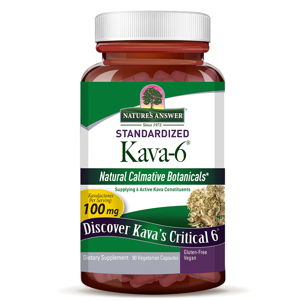 Nature's Answer Kava 6? -- 100 mg - 90 Vegetarian Capsules