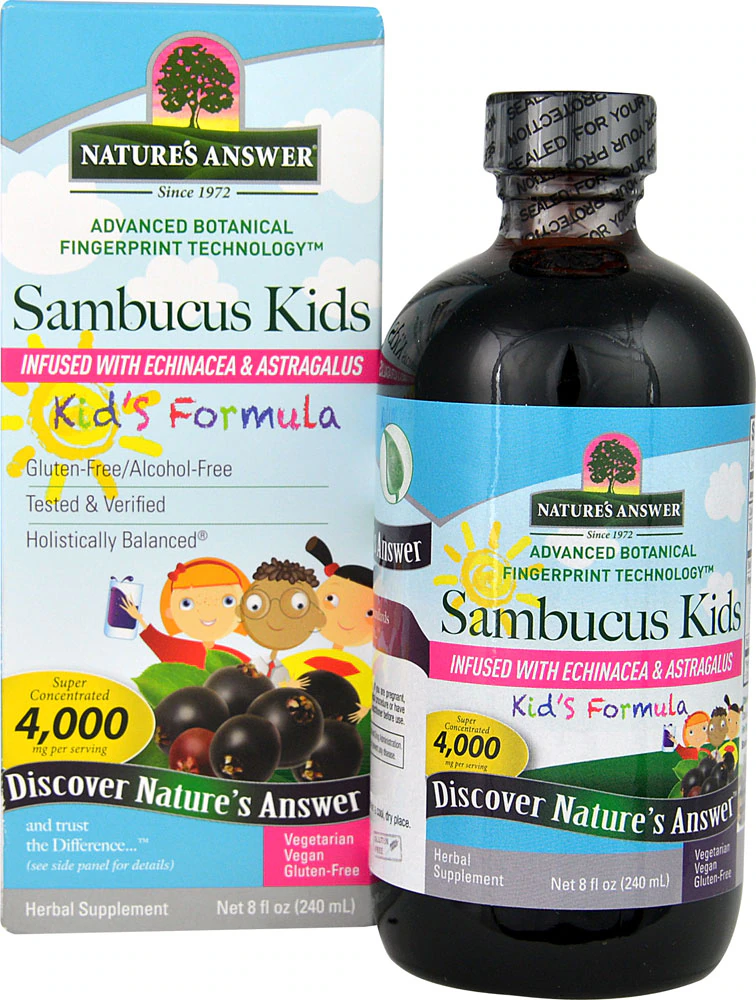 Nature's Answer Kids Sambucus Formula -- 4000 mg - 8 fl oz