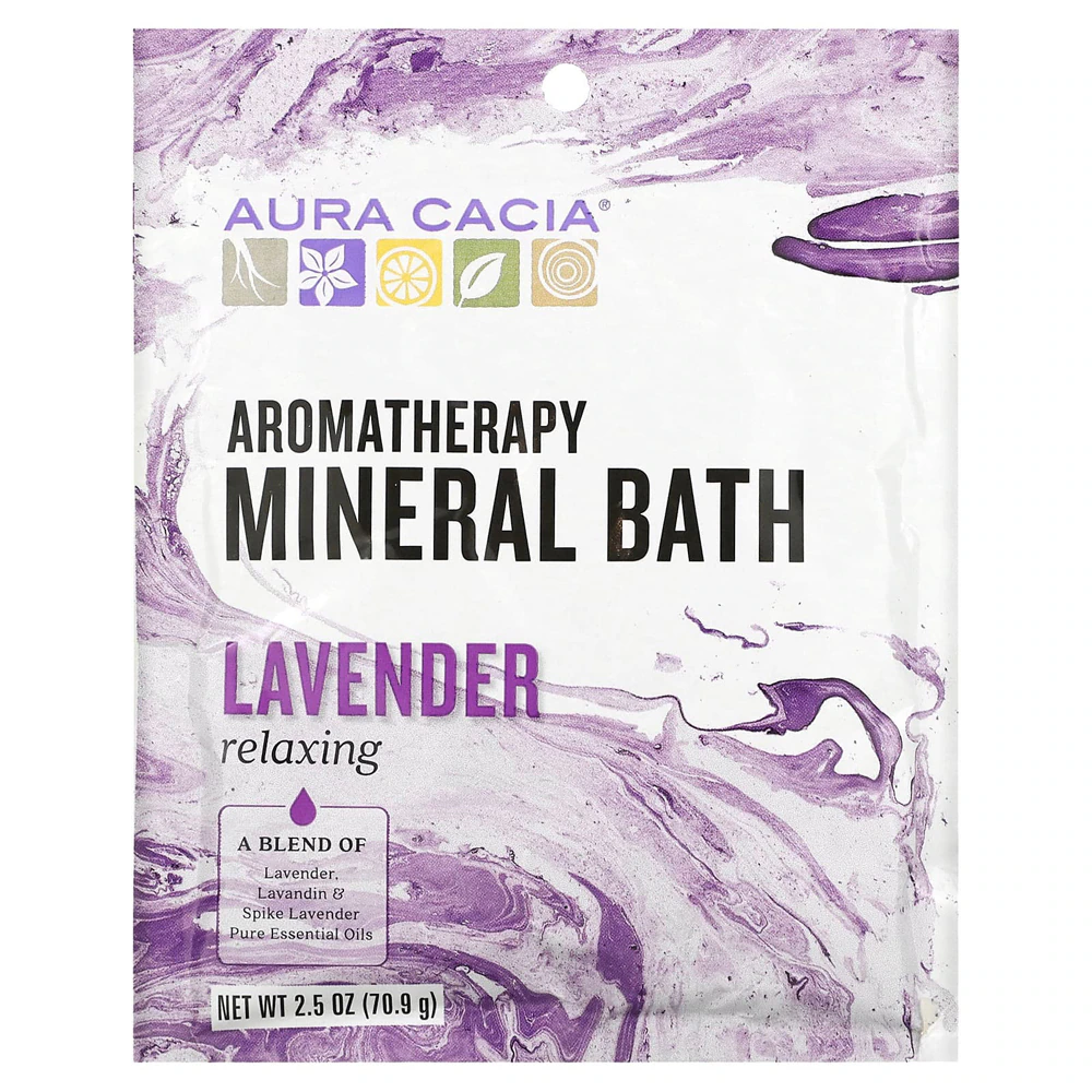 Aura Cacia Aromatherapy Mineral Bath Lavender -- 2.5 oz