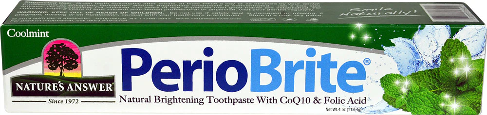 Nature's Answer PerioBrite Toothpaste Cool Mint -- 4 oz