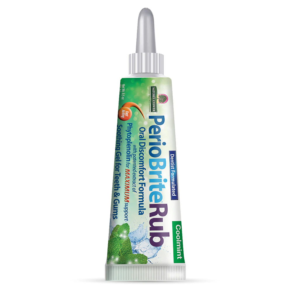 Nature's Answer PerioBriteRub Cool Mint -- 0.5 oz
