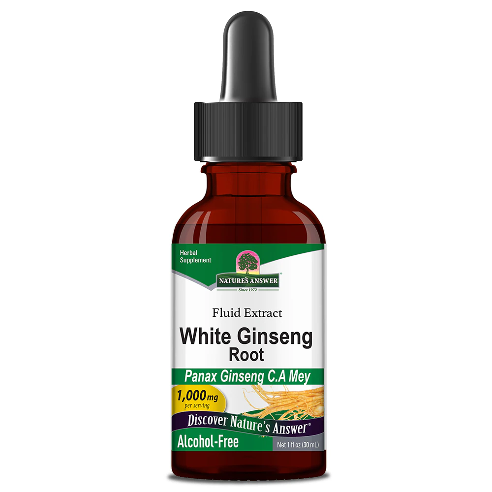 Nature's Answer White Ginseng -- 1000 mg - 1 fl oz