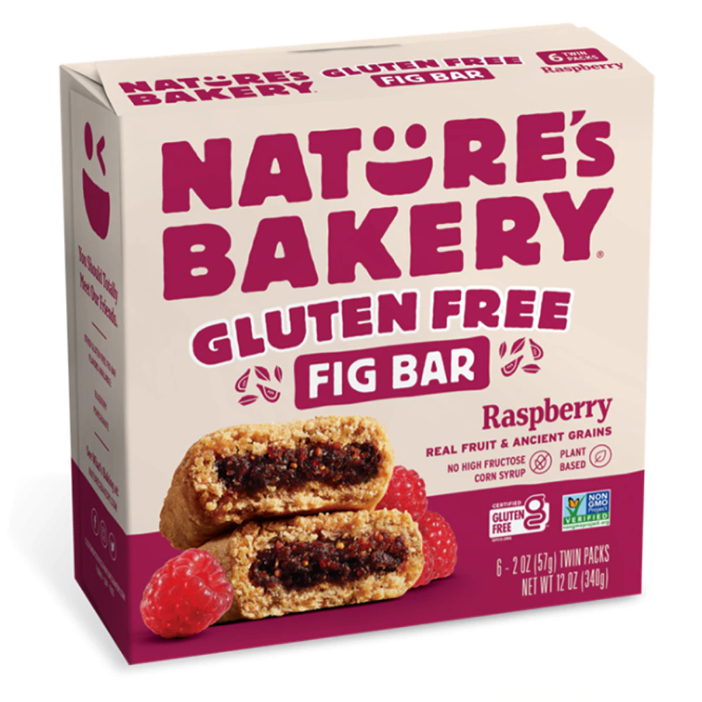 Nature's Bakery Gluten Free Fig Bar Raspberry -- 6 Bars