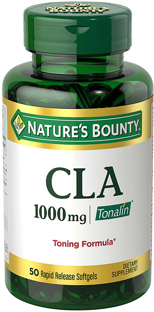 Nature's Bounty CLA Conjugated Linoleic Acid -- 1000 mg - 50 Softgels