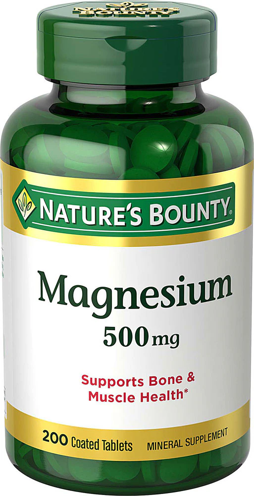 Nature's Bounty Magnesium -- 500 mg - 200 Tablets