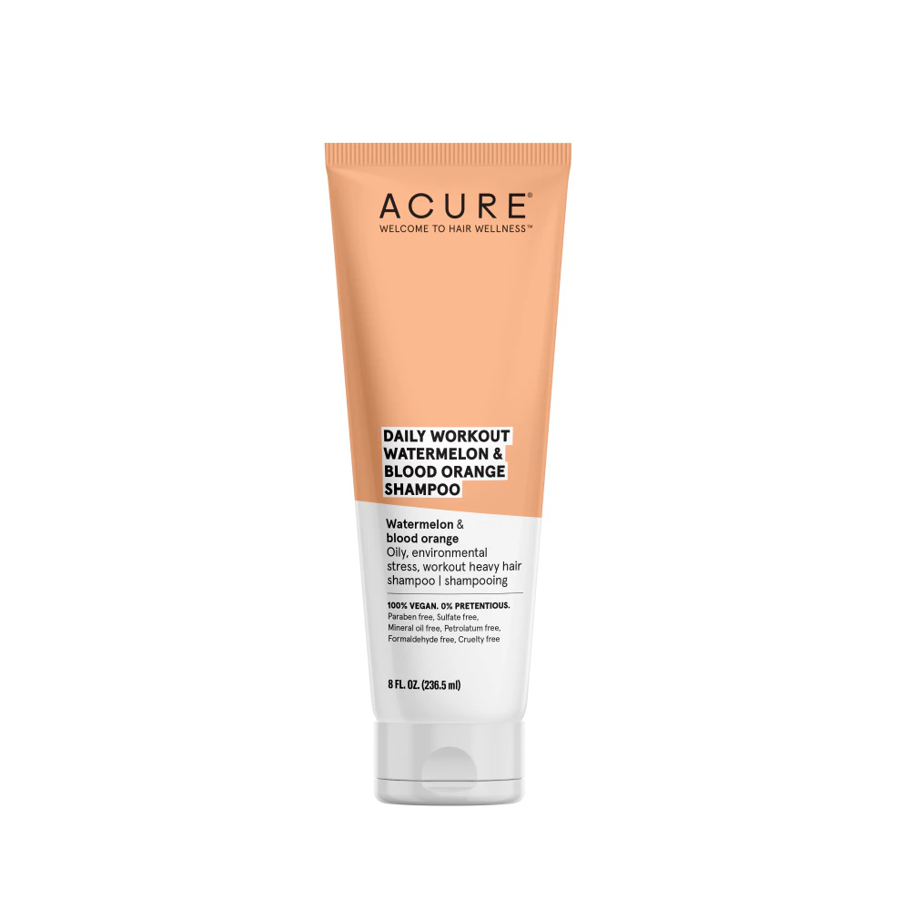 Acure Daily Workout Shampoo Watermelon & Blood Orange -- 8 fl oz