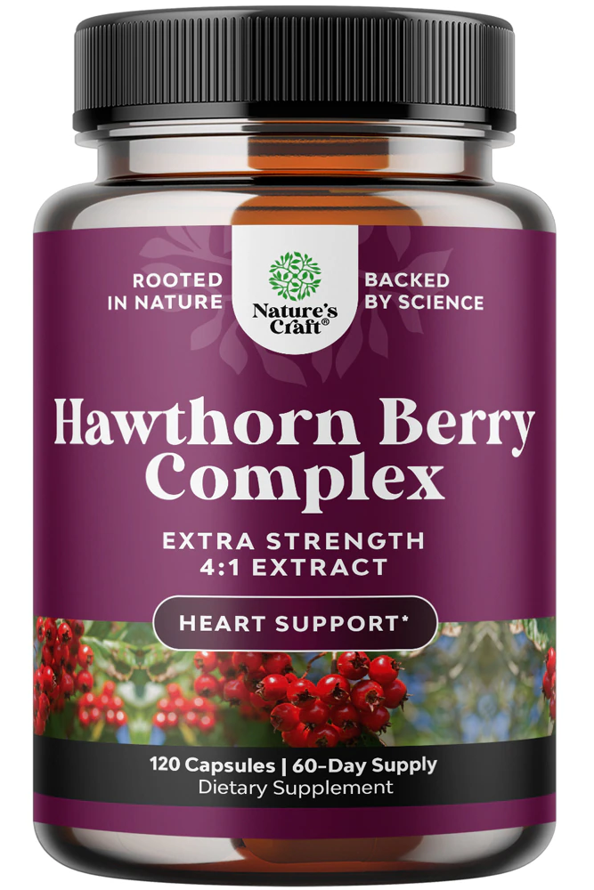 Nature's Craft Hawthorn Berry Complex Extra Strength -- 120 Capsules