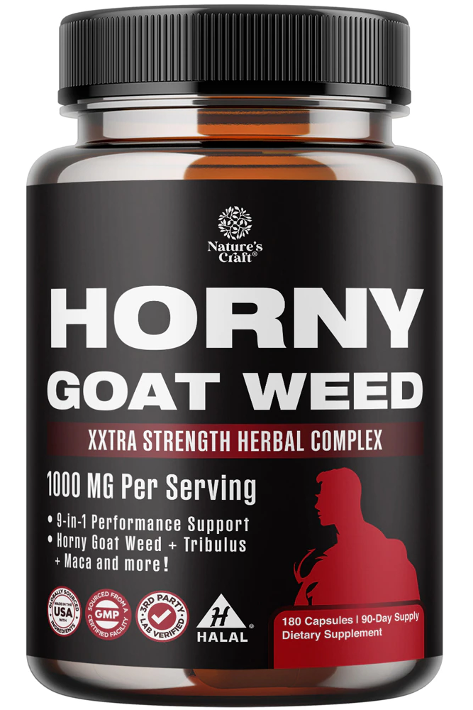Nature's Craft Horny Goat Weed Advanced Complex -- 180 Capsules