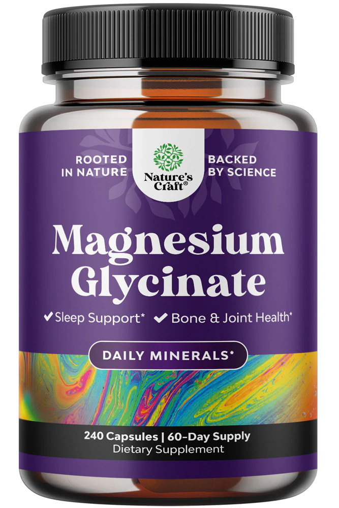 Nature's Craft Magnesium Glycinate -- 400 mg - 240 Capsules