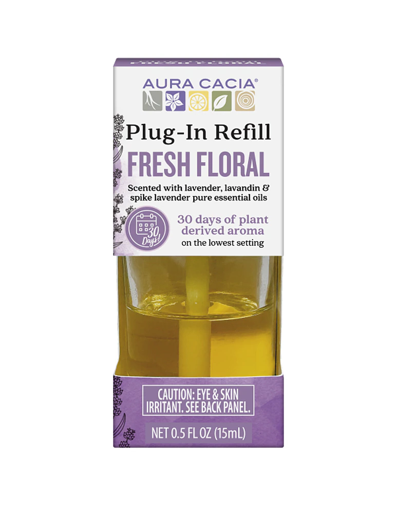 Aura Cacia Essential Oil Plug-In Refill - Fresh Floral -- 0.5 fl oz