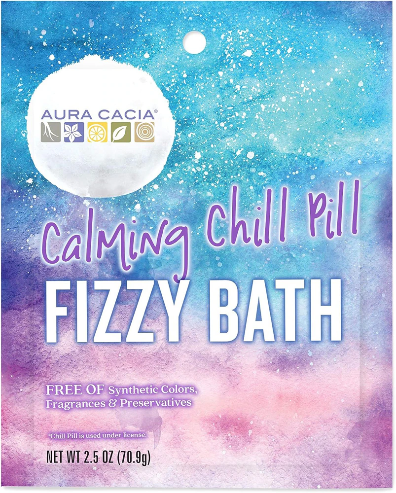 Aura Cacia Fizzy Bath Packet - Calming Chill Pill -- 2.5 oz