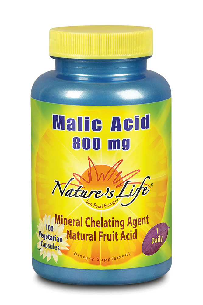 Nature's Life Malic Acid -- 800 mg - 100 Vegetarian Capsules