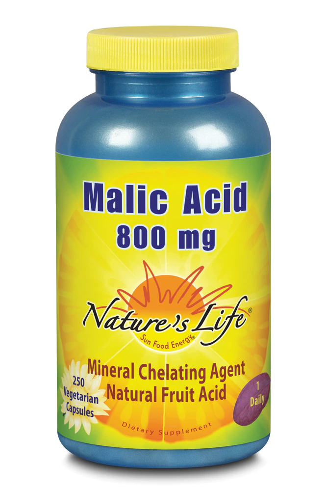 Nature's Life Malic Acid -- 800 mg - 250 Vegetarian Capsules