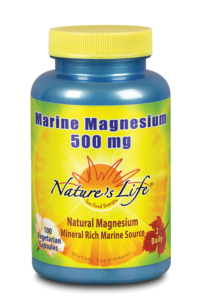 Nature's Life Marine Magnesium -- 500 mg - 100 Vegetarian Capsules