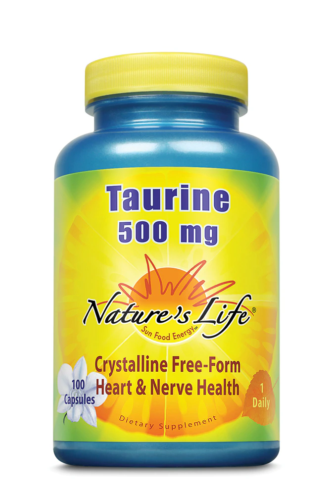 Nature's Life Taurine -- 500 mg - 100 Capsules