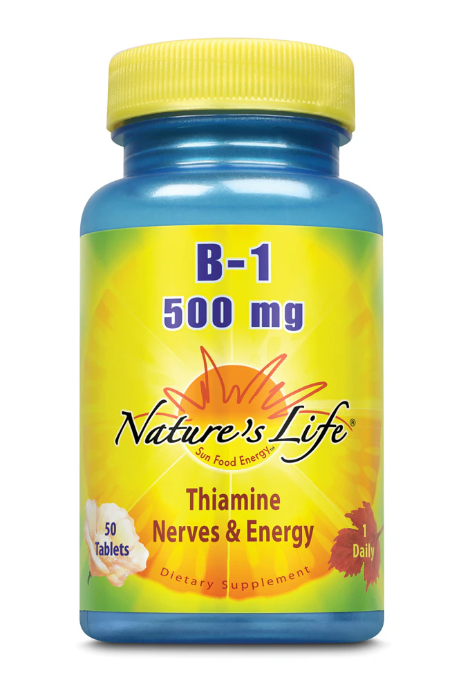 Nature's Life Vitamin B-1 -- 500 mg - 50 Tablets