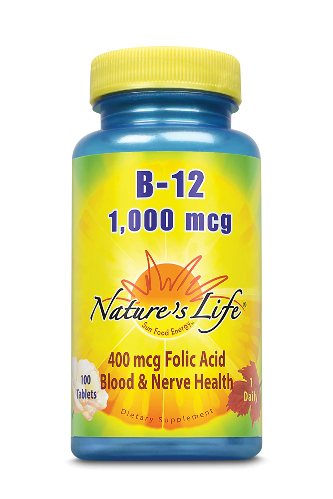 Nature's Life Vitamin B-12 -- 1000 mcg - 100 Tablets