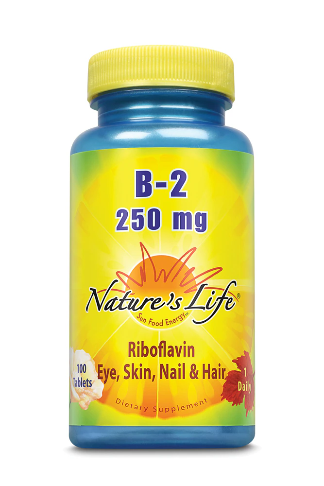 Nature's Life Vitamin B-2 -- 250 mg - 100 Tablets