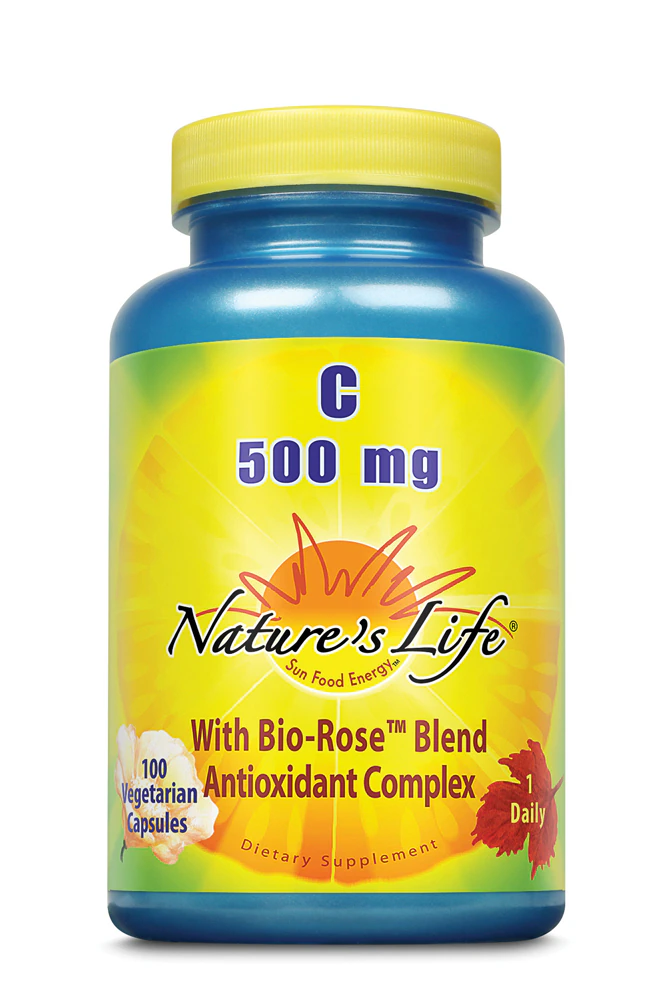 Nature's Life Vitamin C -- 500 mg - 100 Vegetarian Capsules