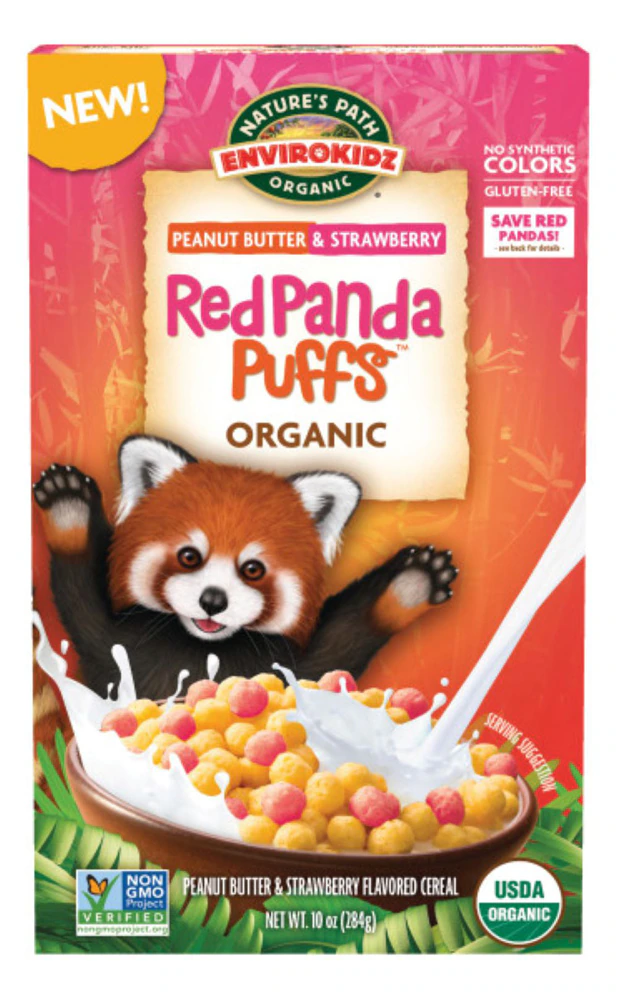 Nature's Path Cereal EnviroKidz Panda Puffs Organic -- 10 oz