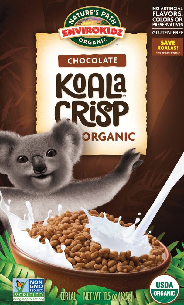 Nature's Path EnviroKidz Organic Koala Crisp Cereal Chocolate -- 11.5 oz