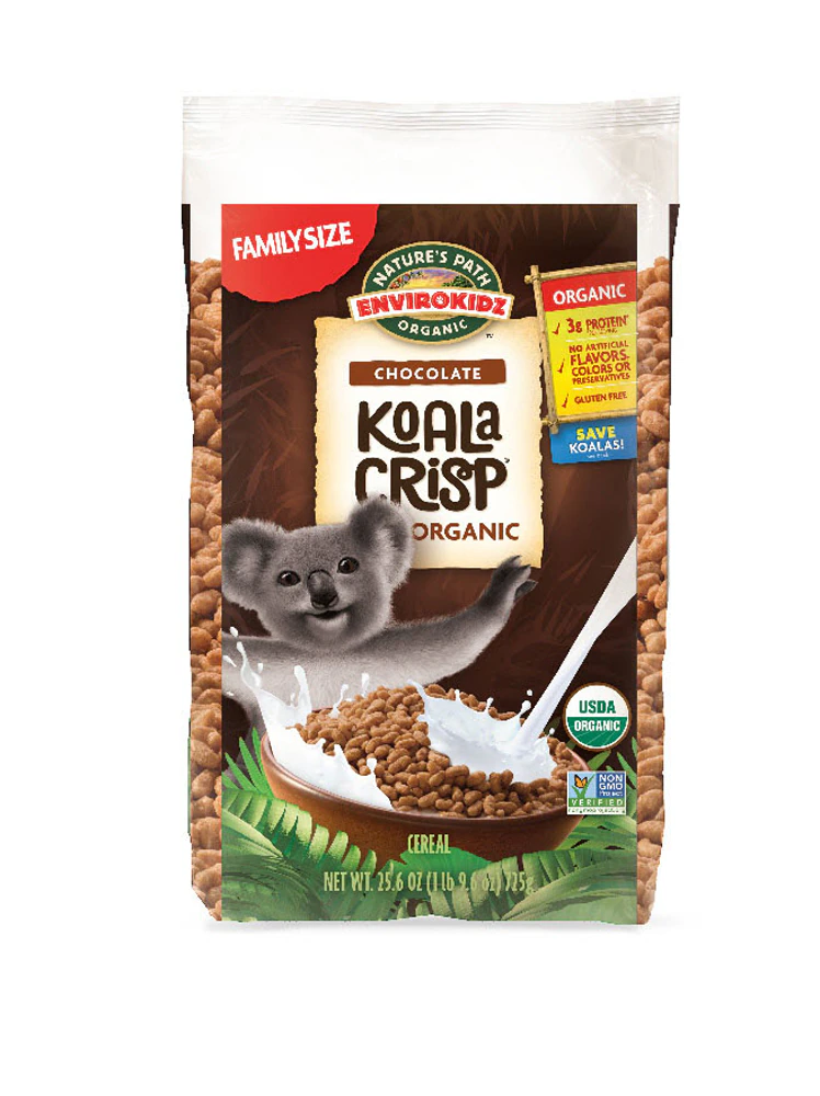Nature's Path EnviroKidz Organic Koala Crisp Cereal Chocolate -- 25.6 oz