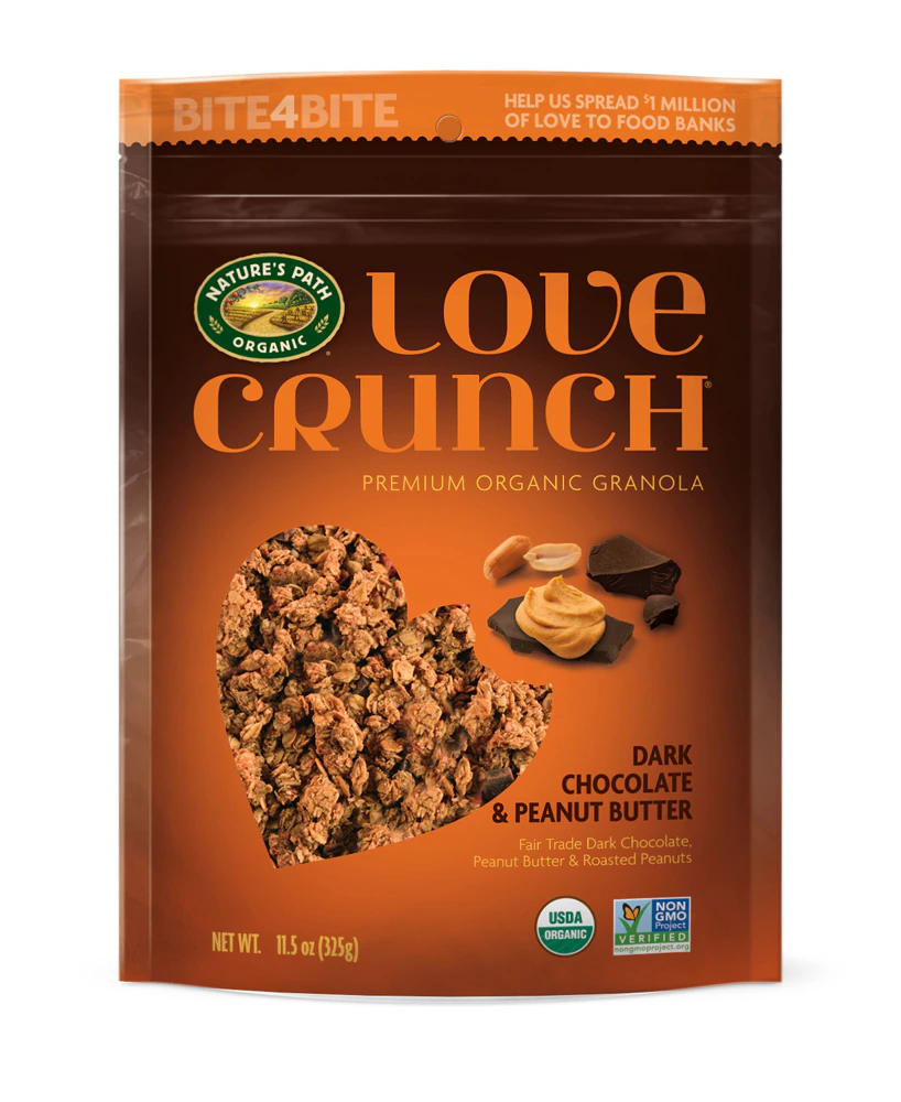 Nature's Path Love Crunch Premium Organic Granola Dark Chocolate & Peanut Butter -- 11.5 oz