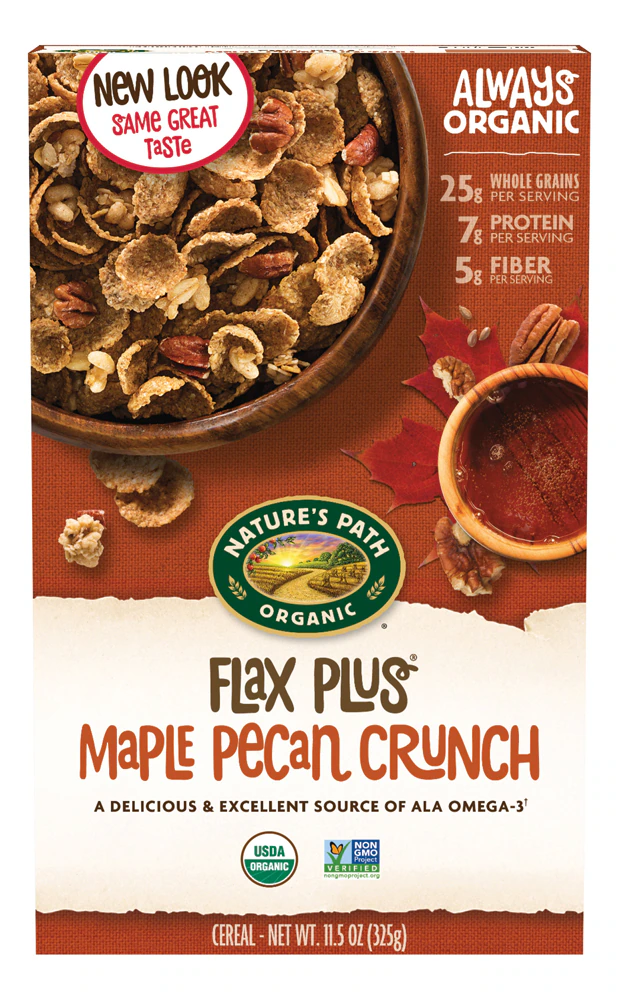 Nature's Path Organic Flax Plus Cereal Maple Pecan Crunch -- 11.5 oz