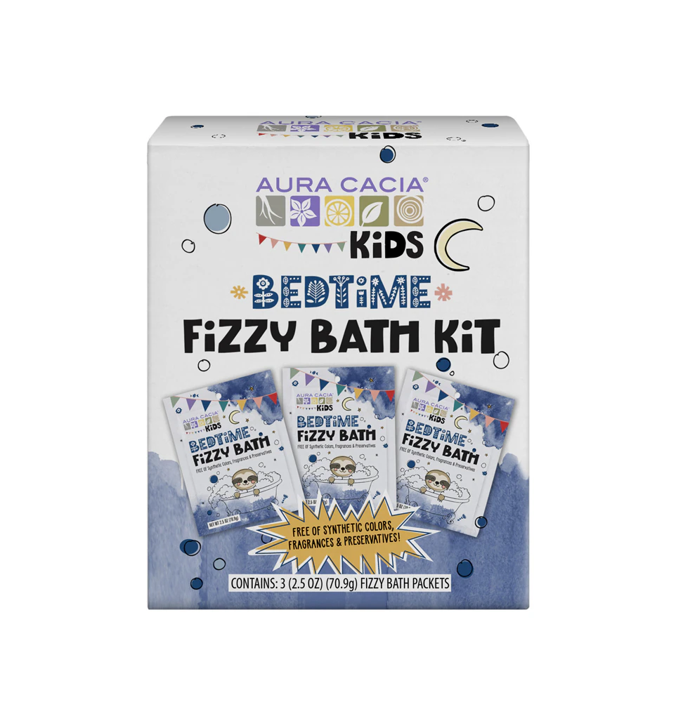 Aura Cacia Kids Bedtime Fizzy Bath Kit 3 Packets -- 1 Kit