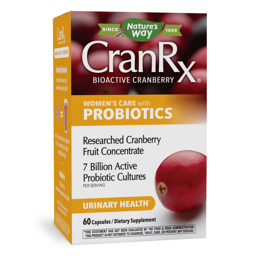 Nature's Way CranRx Women's Care with Probiotics - 7 Billion Cultures - with Vitamin C -- 60 Capsules