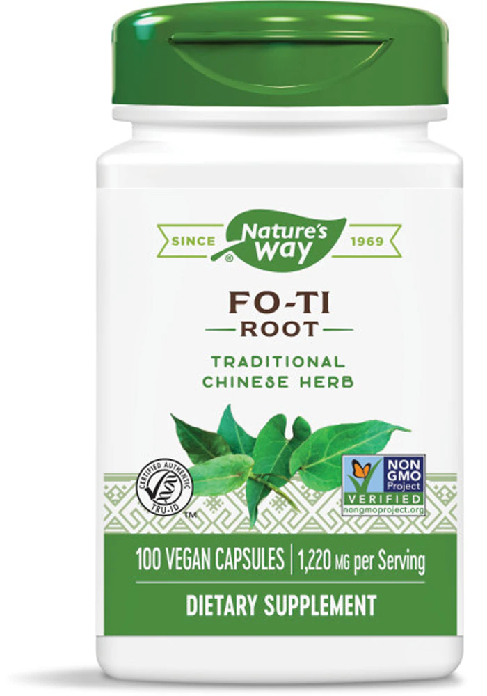 Nature's Way Fo-Ti Root -- 1,220 mg Per Serving - 100 Vegan Capsules