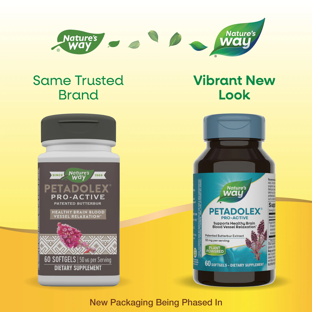 Nature's Way Petadolex Pro-Active - with Patented Butterbur Extract -- 60 Softgels