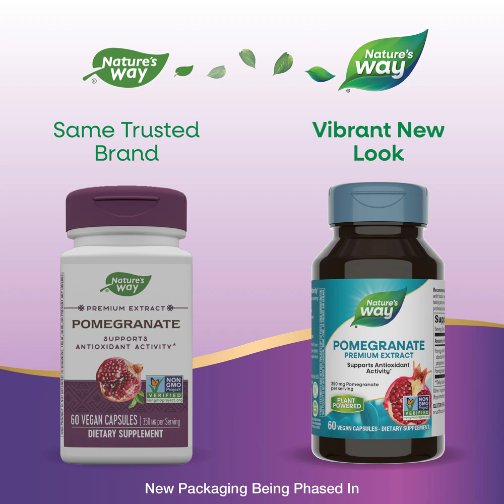 Nature's Way Pomegranate - Premium Extract -- 350 mg Per Serving - 60 Capsules