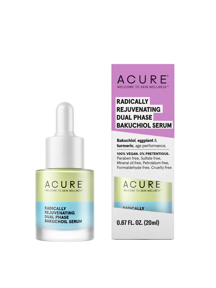 Acure Radically Rejuvenating Dual Phase Bakuchiol Serum -- 0.67 fl oz