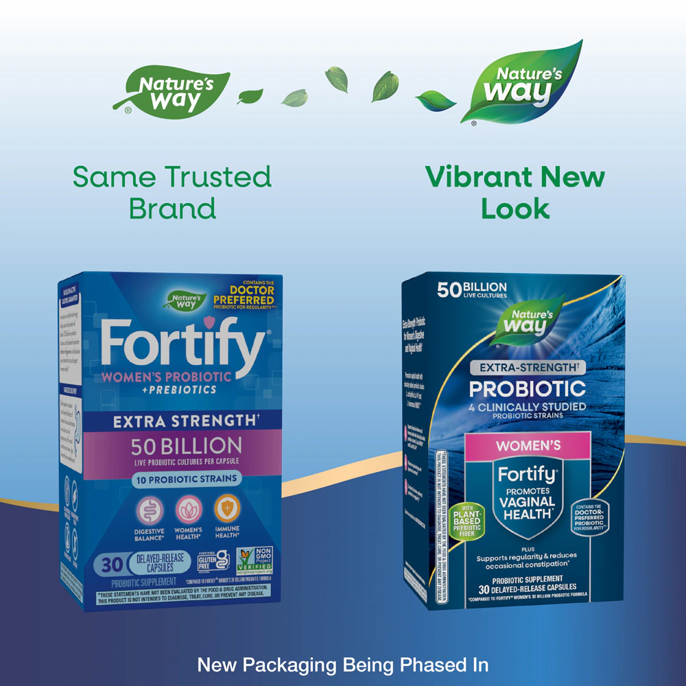 Nature's Way Women's Extra Strength Fortify Probiotic - Digestive Health -- 30 Capsules