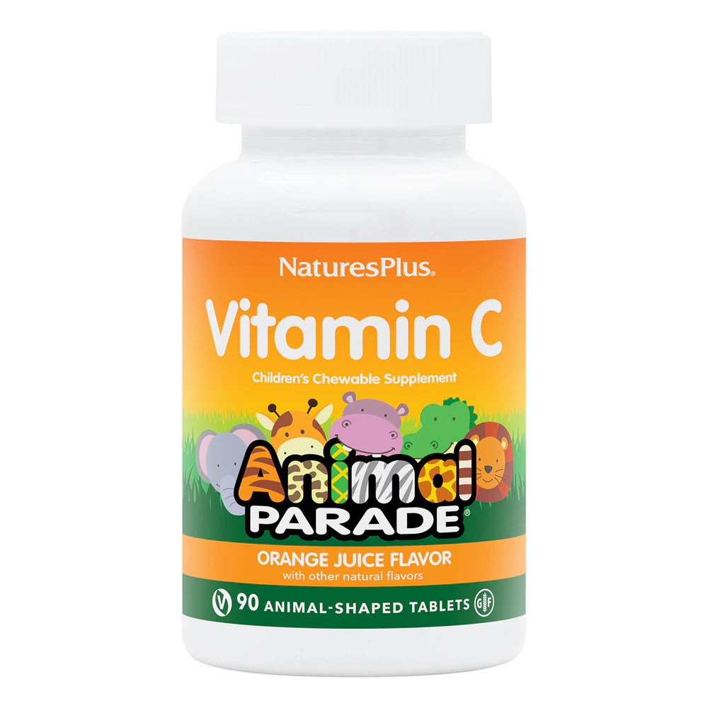 NaturesPlus Animal Parade Children's Vitamin C -- 90 Chewable Tablets