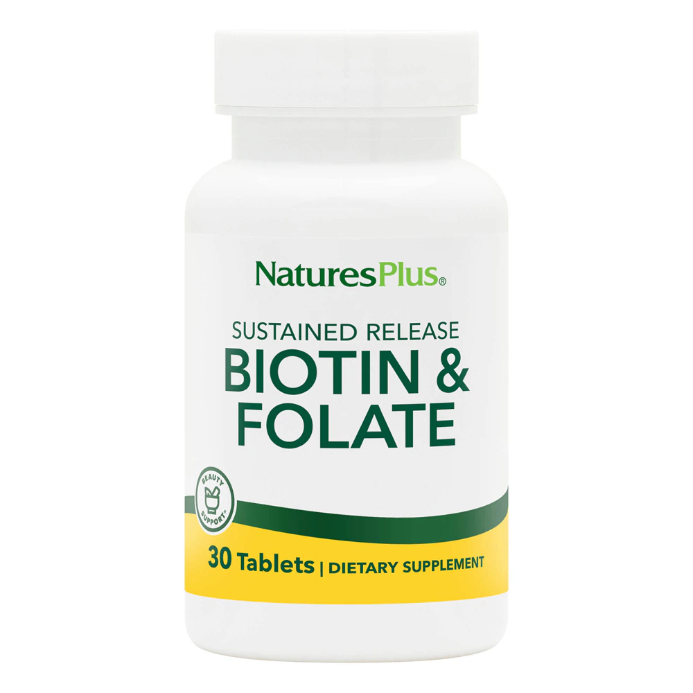 NaturesPlus Biotin & Folate -- 30 Tablets