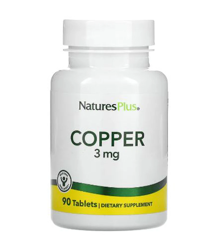 NaturesPlus Copper -- 3 mg - 90 Tablets