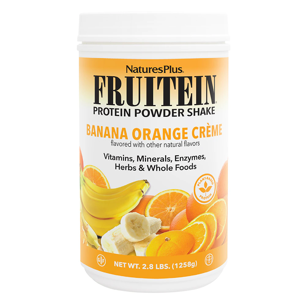 NaturesPlus Fruitein High Protein Vegetarian Energy Shake Banana Orange Creme -- 2.8 lbs