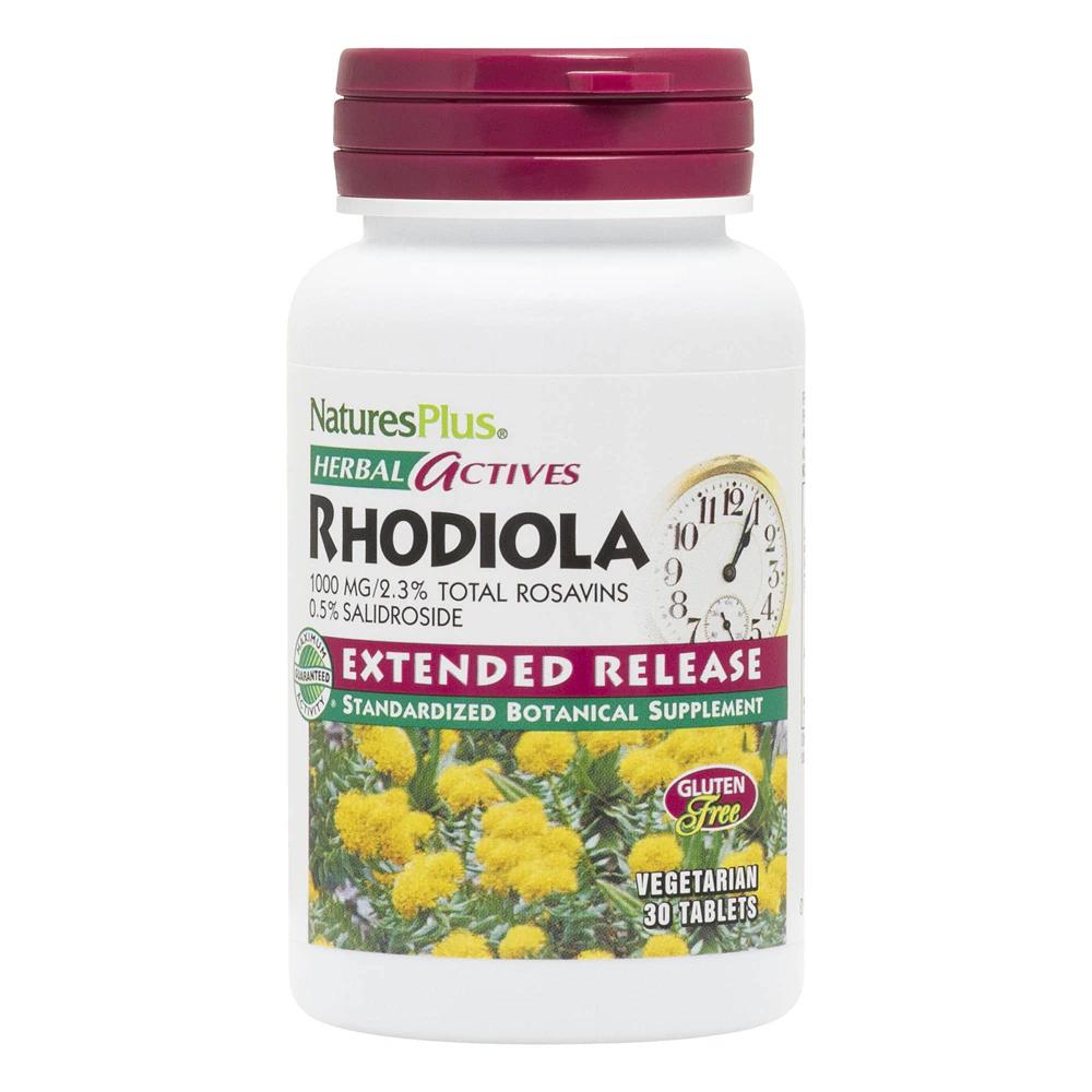 NaturesPlus Herbal Actives Rhodiola -- 1000 mg - 30 Vegetarian Tablets