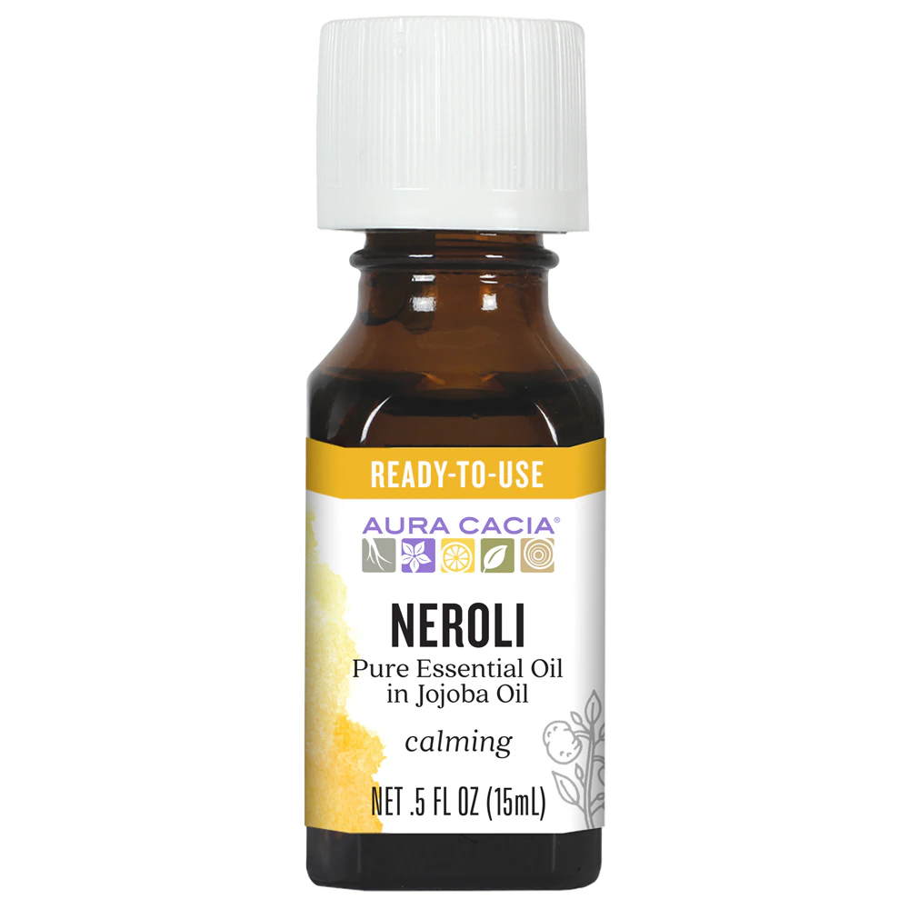 Aura Cacia Pure Essential Oil Neroli in Jojoba Oil -- 0.5 fl oz