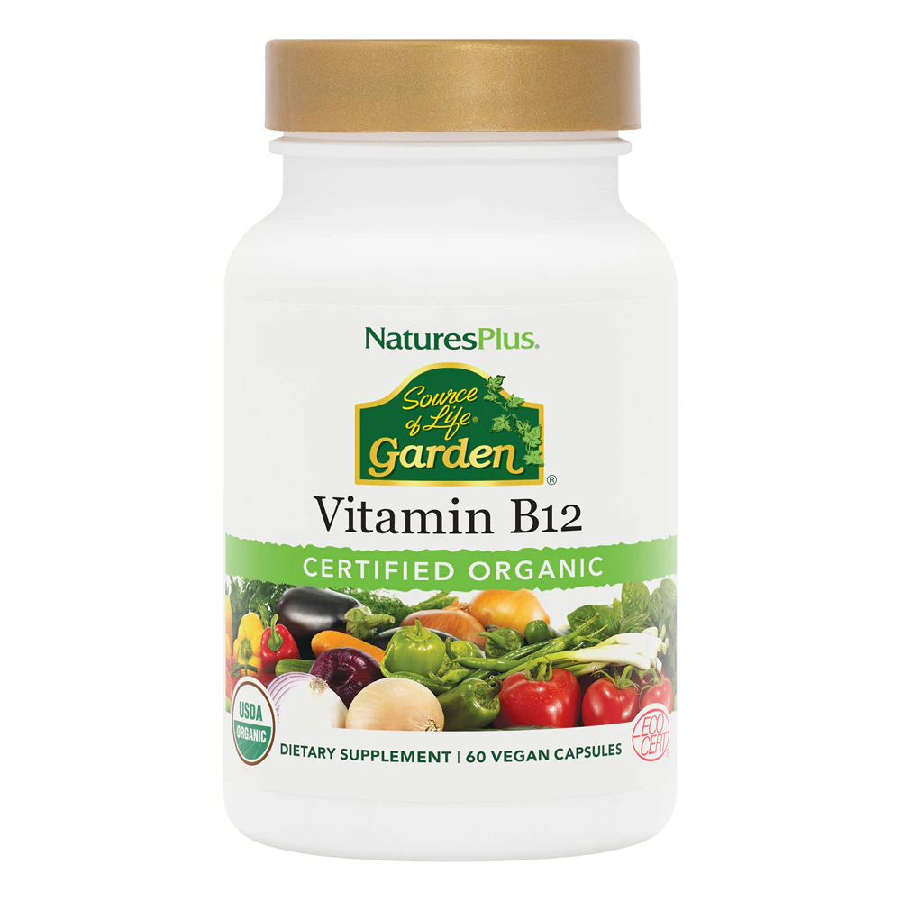 NaturesPlus Source of LIfe Garden Vitamin B12 -- 60 Vegan Capsules