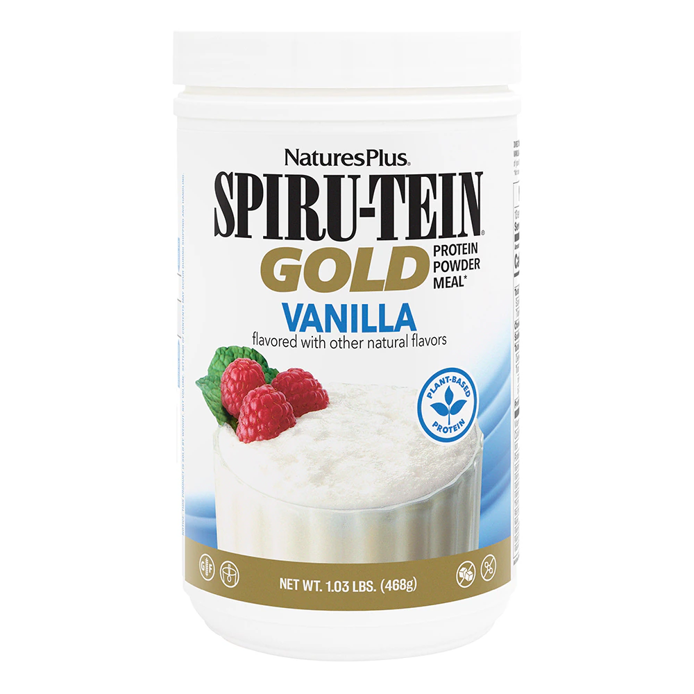 NaturesPlus Spiru-Tein Gold Shake Vanilla -- 1.03 lbs