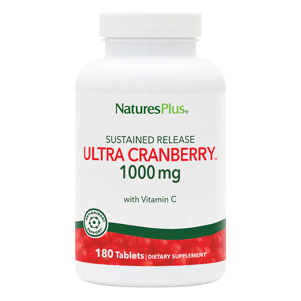 NaturesPlus Ultra Maximum Potency Cranberry -- 1000 mg - 180 Tablets