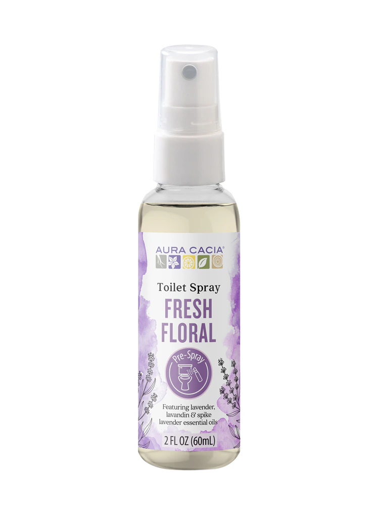 Aura Cacia Toilet Spray Fresh Floral -- 2 fl oz