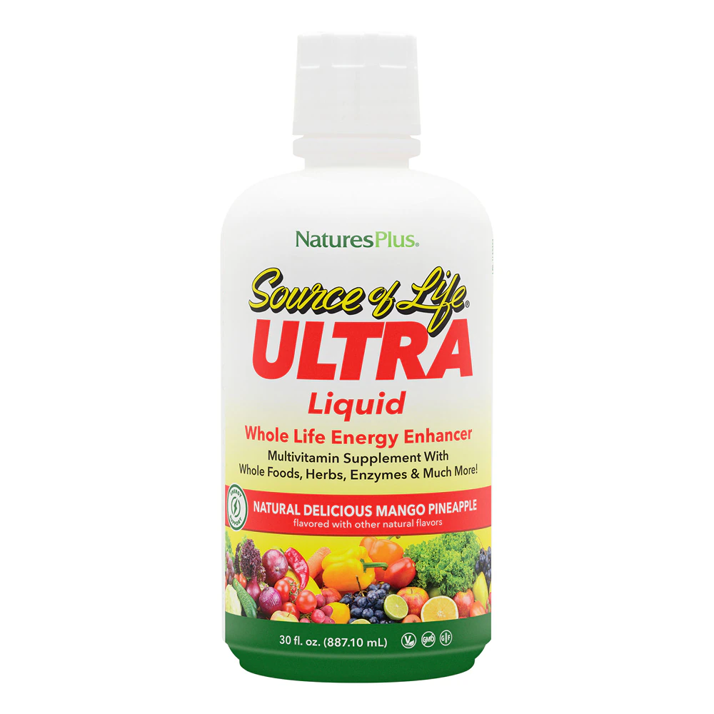 NaturesPlus Ultra Source of Life Liquid Multi-Vitamin Supplement Gluten Free Mango Pineapple -- 30 fl oz